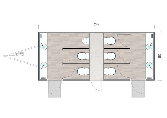Toalety 3+2+1 / přívěs - Image 7